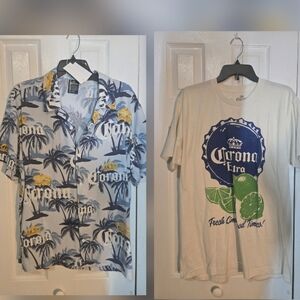 NEW Corona Button Up T-Shirt Bundle (2)